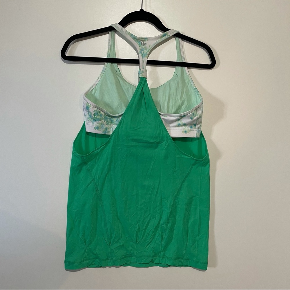 Lululemon Practice Freely Tank Green Size 10 - Picture 8 of 9